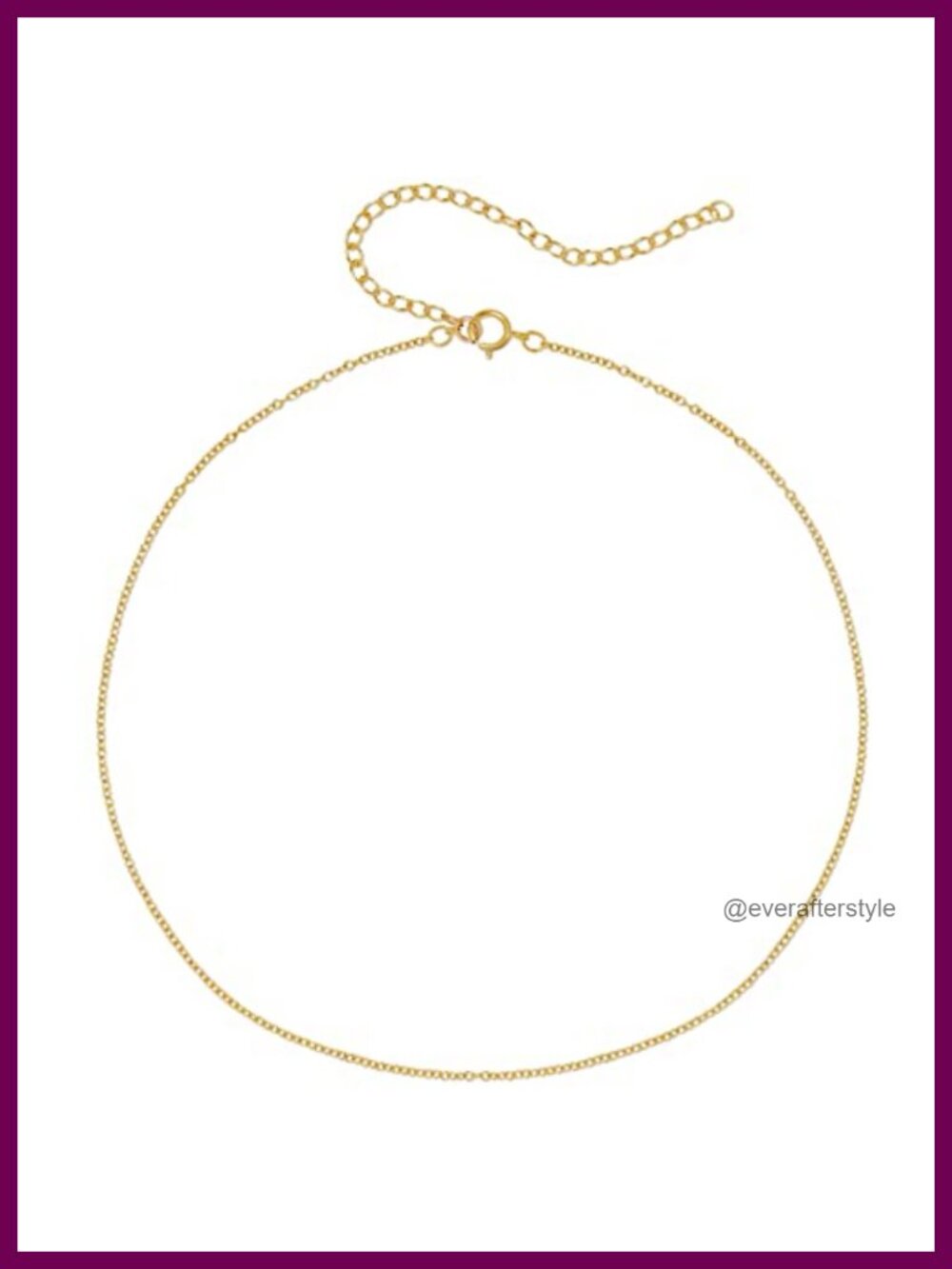 Dainty Thin Chain Choker Necklace for Women 925 Sterling Silver 14K Gold Filled